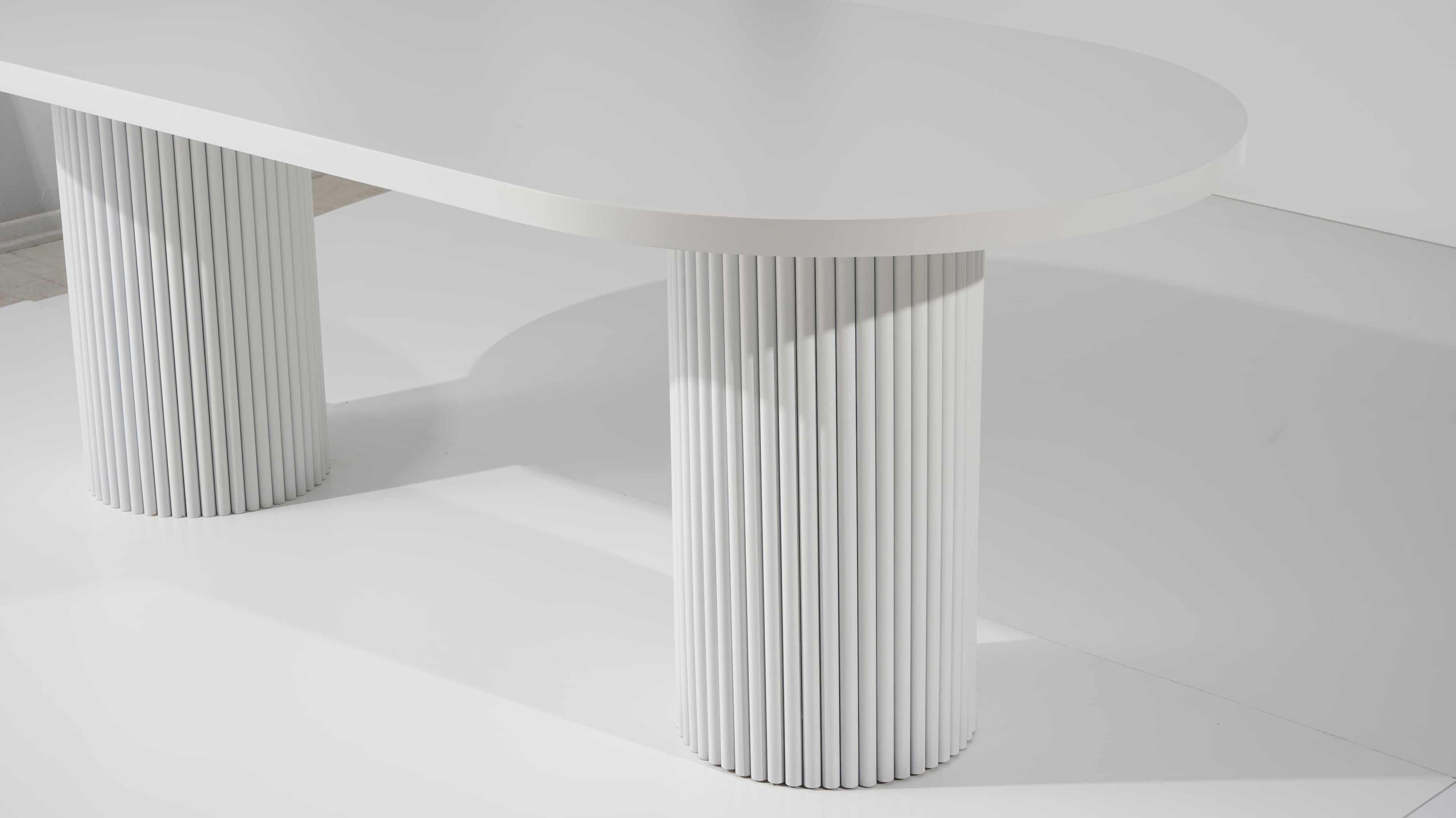 Axis Oval White Dining Table
