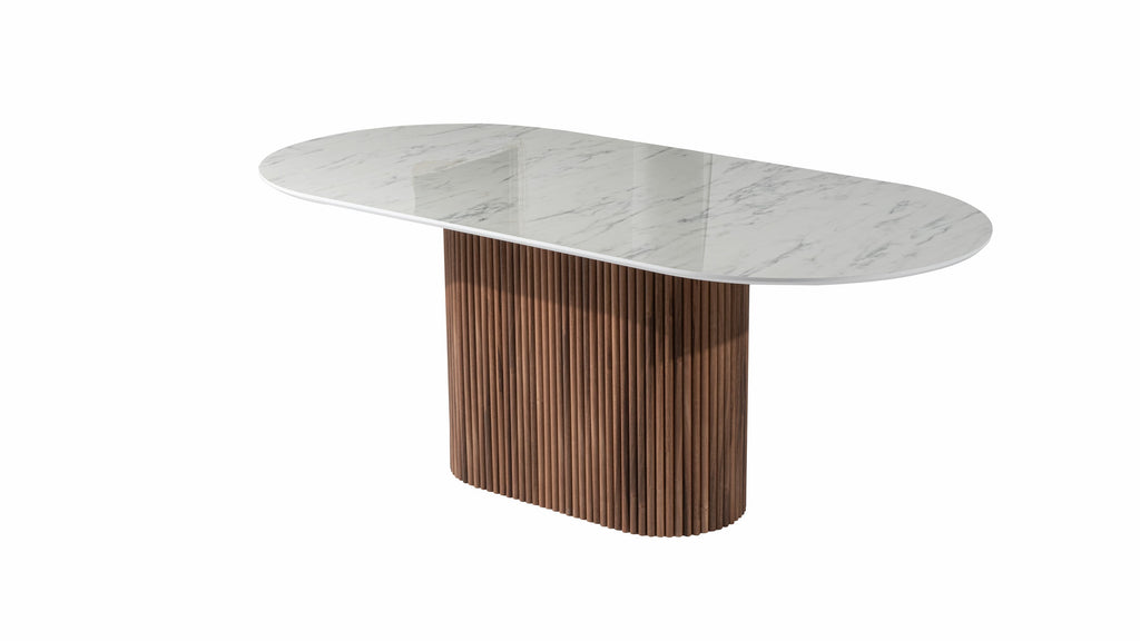 Marble Flute Dining Table