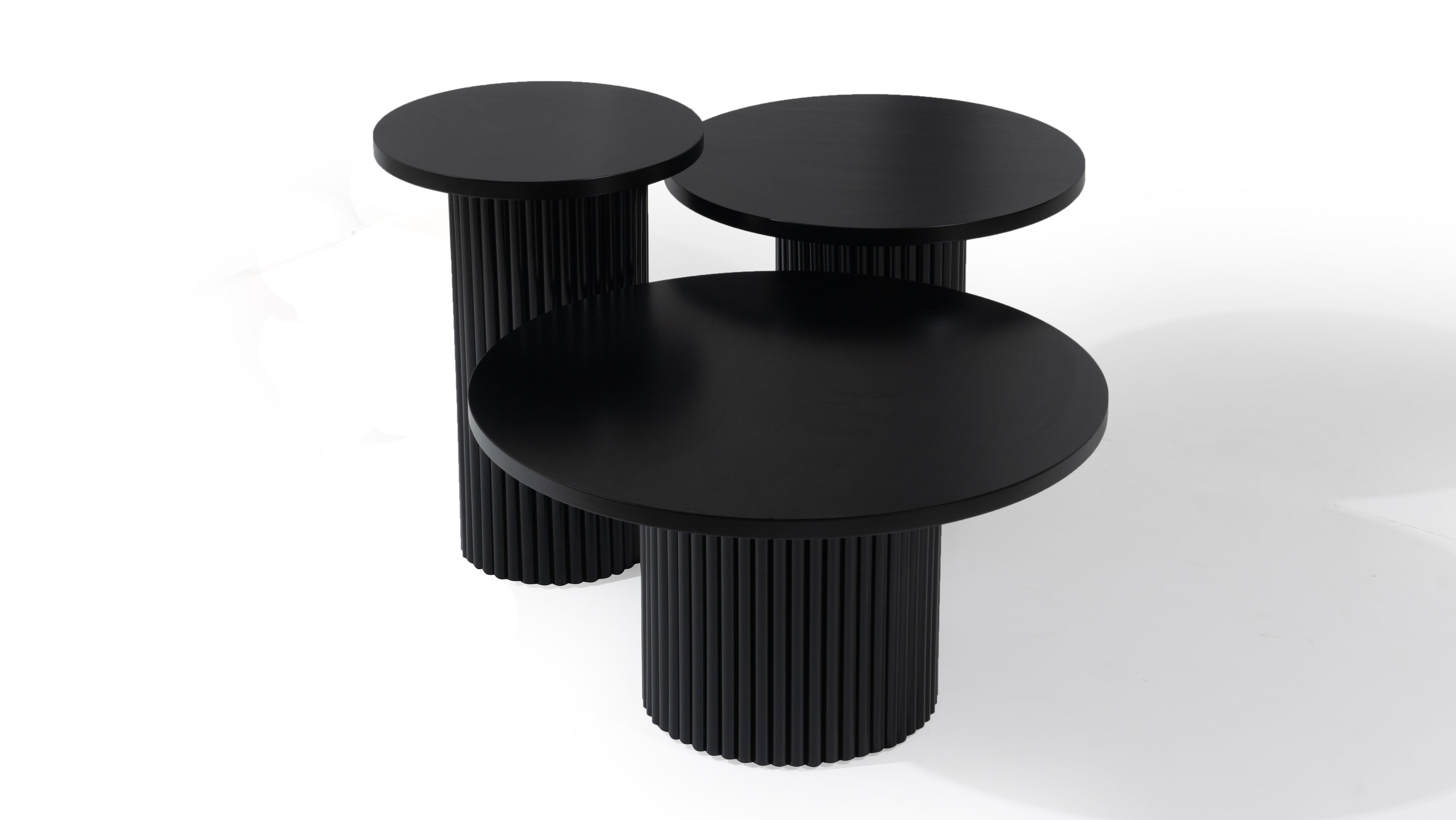 Metro Triple Coffee Tables | Black | 3 pcs