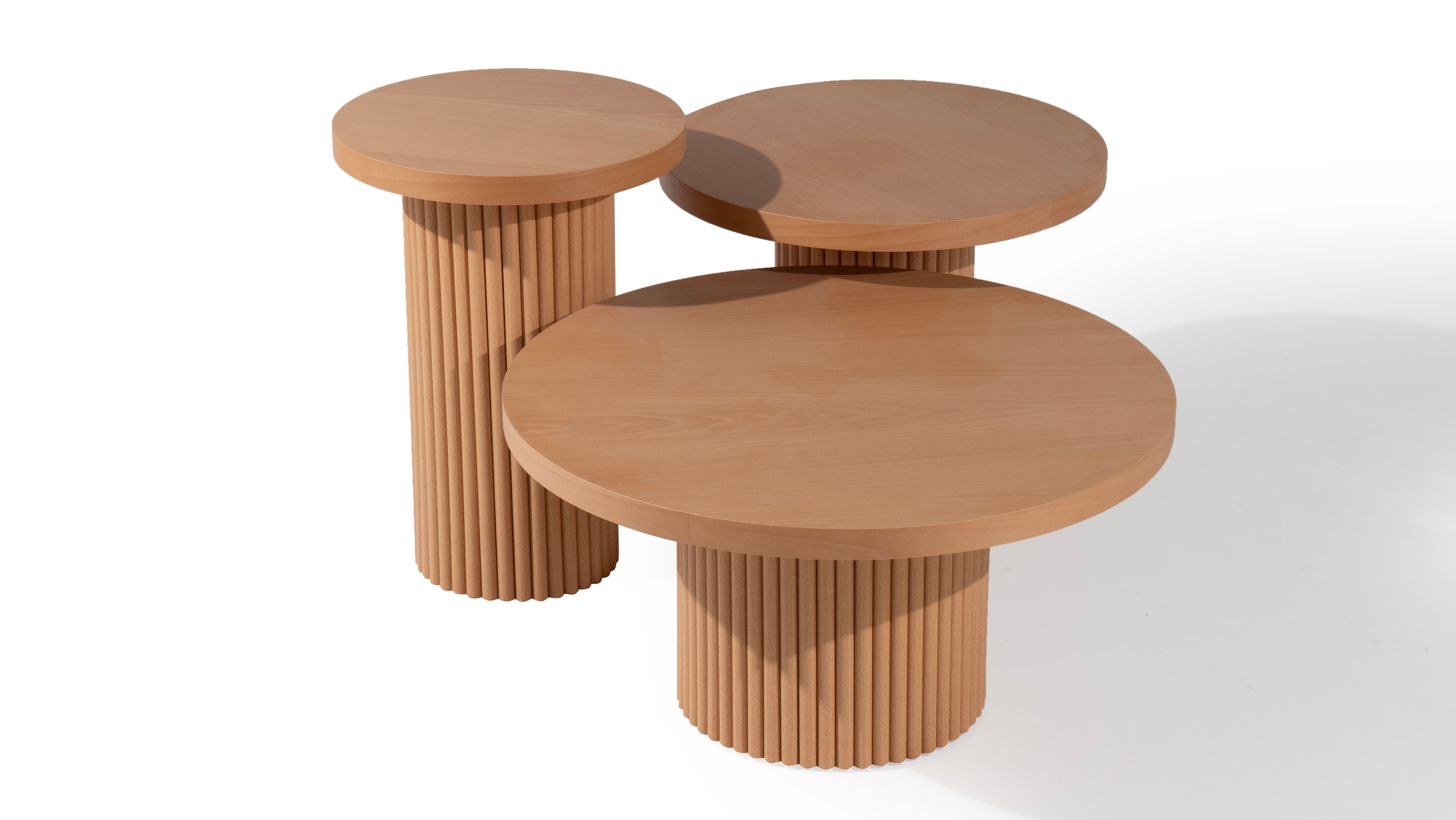 Metro Triple Coffee Tables | Brown | 3 pcs