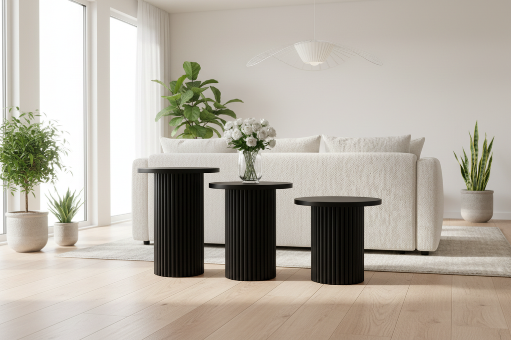 Mono Triple Coffe Table | Black | 3 pcs