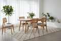 Retro Cane Chair - Aydınlık Skandinav Ev Ortamı