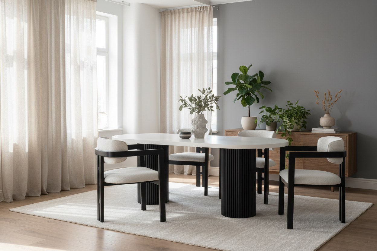 Heritage White/Black - Skandinav Ev Ortamı