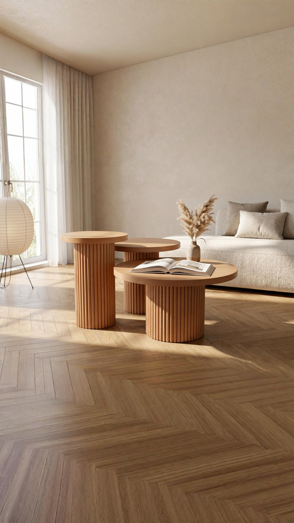 Metro Triple Coffee Tables | Brown | 3 pcs