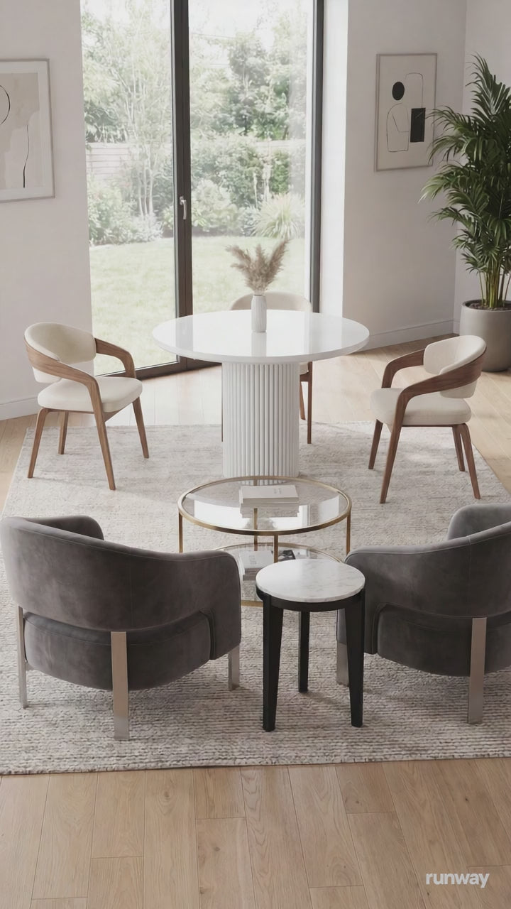 Urban White Dining Table
